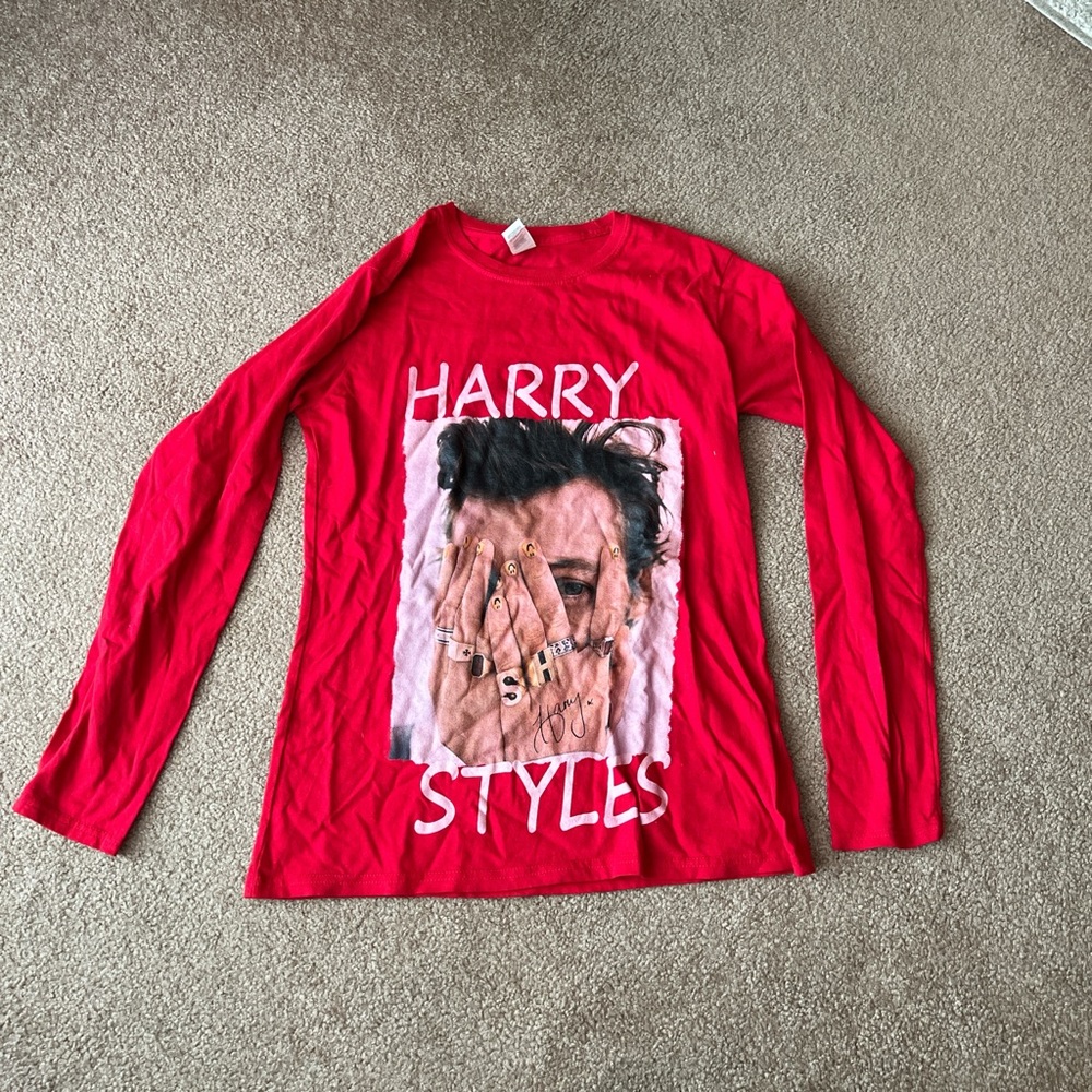 Gildan Red Long Sleeve Tee